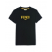 Черная футболка с логотипом Fendi | Фото 1