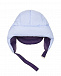 Двухстронняя шапка-ушанка, фиолетовый/сиреневый Yves Salomon | Фото 5