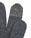 Темно-серые перчатки из шерсти Il Trenino | Фото 3
