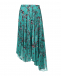 Асимметричная юбка с цветочным принтом  | Фото 1
