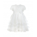 Белое платье с кружевным верхом и юбкой из органзы Aletta | Фото 1