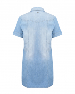 Синее джинсовое платье Dondup Синий, арт. DFAB179C DS041 4015 | Фото 2