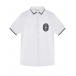 Белая поплиновая рубашка с короткими рукавами Dolce&Gabbana | Фото 1