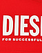 Купальник слитный красный, принт белый лого Diesel | Фото 3