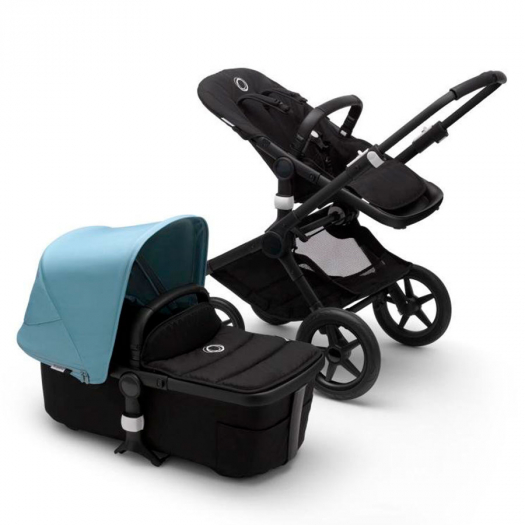 Коляска 2 в1 Fox2 Complete BLACK/BLACK-VAPOR BLUE Bugaboo | Фото 1