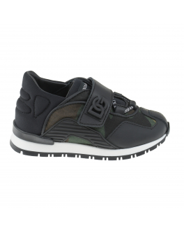 Черные кроссовки с камуфляжными вставками Dolce&Gabbana Черный, арт. DN0159 AQ713 8B973 | Фото 2