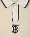 Кремовая футболка-поло Burberry | Фото 3