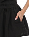 Черные шорты с поясом на резинке 120% Lino | Фото 6
