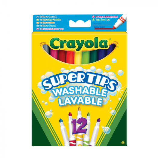 Набор тонких фломастеров, 12 шт. Crayola | Фото 1