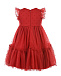 Красное платье с рукавами-крылышками Monnalisa | Фото 2