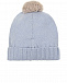 Голубая шапка с декором &quot;медвежонок&quot; Tomax | Фото 2