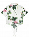 Рубашка на завязках с принтом &quot;Тропические розы&quot; Dolce&Gabbana | Фото 3
