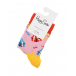 Розовые носки с принтом &quot;цирк&quot; Happy Socks | Фото 1