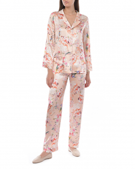 Шелковая пижама с цветочным принтом Primrose , арт. EW.002RB.S102 | Фото 2