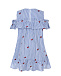 Платье в полоску с оборками Arc-en-ciel | Фото 2