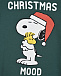 Зеленый свитшот с принтом &quot;Christmas Mood&quot; Saint Barth | Фото 3