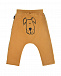 Желтые спортивные брюки с принтом &quot;Собака&quot; Sanetta Kidswear | Фото 2