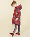 Красное пальто-пуховик с принтом &quot;карандаши&quot; Dolce&Gabbana | Фото 3