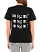 Черная футболка с контрастным логотипом MSGM | Фото 7