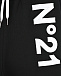 Черные спортивные брюки с белым логотипом No. 21 | Фото 3
