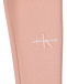 Розовые спортивные брюки с вышитым логотипом Calvin Klein | Фото 3