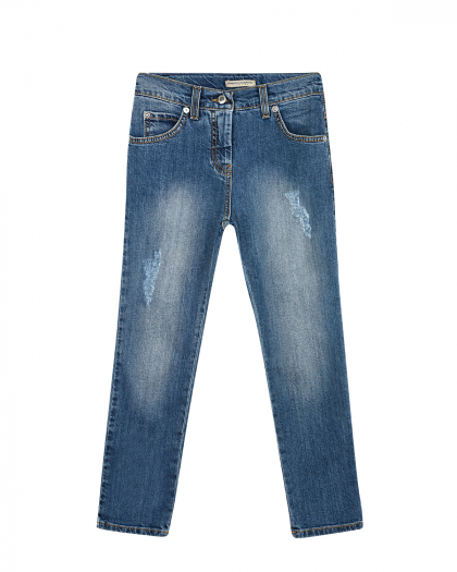 Синие джинсы с разрезами Ermanno Scervino | Фото 1