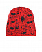Красная трикотажная шапка с принтом &quot;Монстры&quot; Catya | Фото 2