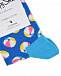 Голубые носки с принтом &quot;мячи&quot; Happy Socks | Фото 2