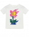 Белая футболка с цветочным принтом Stella McCartney | Фото 1
