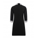 Черное платье с белым воротником и манжетами Prairie Черный, арт. 301F22320FW | Фото 3