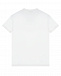 Белая футболка с логотипом в полоску Fendi | Фото 2