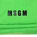 Зеленая сумка с логотипом 16х11х18 см MSGM | Фото 6