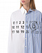 Комбинированная асимметричная рубашка MM6 Maison Margiela | Фото 8