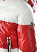 Белый пуховик с красной полосой Moncler | Фото 4