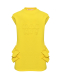 Платье с рюшами, желтое MARNI | Фото 1