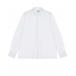 Белая рубашка со спинкой и рукавами из трикотажа Aletta | Фото 1