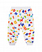Белые спортивные брюки с принтом &quot;Цифры и буквы&quot; Moschino | Фото 2