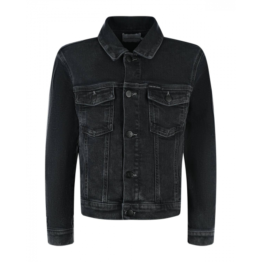 Темно-серая джинсовая куртка Calvin Klein | Фото 1