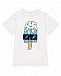 Белая футболка с принтом &quot;мороженое&quot; Stella McCartney | Фото 6