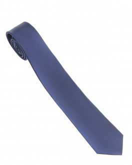 Синий однотонный галстук Dal Lago Синий, арт. N300 168 1 | Фото 1