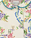 Габардиновое пальто с цветочным декором GUCCI | Фото 3