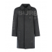 Темно-серое пальто с логотипом Burberry | Фото 1