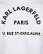 Белая куртка из эко-кожи с логотипом Karl Lagerfeld kids | Фото 6