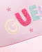 Розовая кепка с разноцветным лого Guess | Фото 3