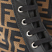 Черные ботинки с коричневыми вставками Fendi | Фото 6