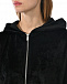 Бархатная спортивная куртка с капюшоном, черная Hinnominate | Фото 8