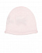 Розовая шапка с бантом из шерсти и кашемира Per te | Фото 2