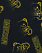 Черная футболка с принтом &quot;желтые медвежата&quot; Moschino | Фото 3