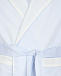 Голубой халат с белыми воротником и манжетами AMIKI | Фото 3