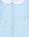 Голубой комбинезон с белым воротником Marlu | Фото 3
